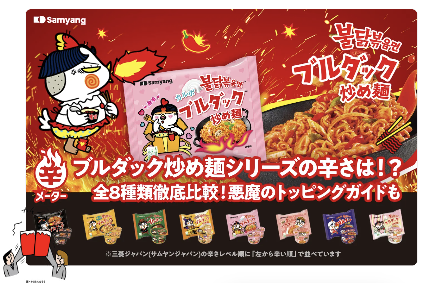 ブルダック徹底比較！